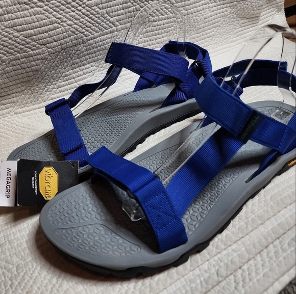 NWT Merrell Breakwater Strap Sandals - Men\'s Size 12. Blue/Grey. main image 6